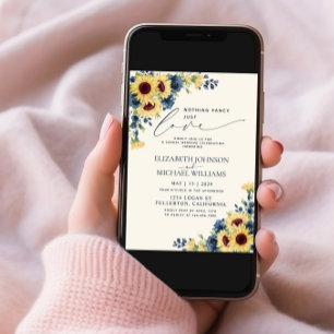 Niets Fancy gewoon van soonnebloem Navy Blue Foto Kaart