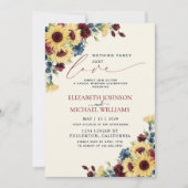 Niets Fancy gewoon van Sunflower Blue Burgundy Kaart (Voorkant)