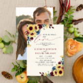 Niets Fancy gewoon van Sunflower Blue Burgundy Kaart