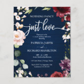 Niets Fancy goedkope huwelijksuitnodigingen (Voorkant)