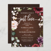 Niets Fancy goedkope huwelijksuitnodigingen (Voorkant / Achterkant)