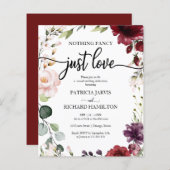 Niets Fancy goedkope huwelijksuitnodigingen (Voorkant / Achterkant)