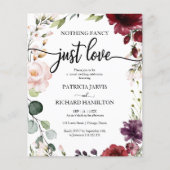 Niets Fancy goedkope huwelijksuitnodigingen (Voorkant)