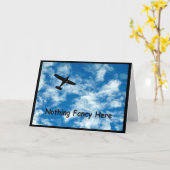 Niets Fancy hier alleen maar een Plane Afstuderen Kaart (Gele Bloem)