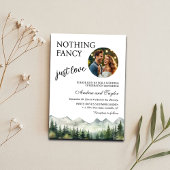 Niets Fancy, hou gewoon van Casual trouwfoto Kaart