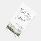 Niets Fancy, hou gewoon van een elegante bruiloft Servet (Hoek)