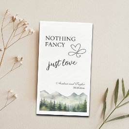 Niets Fancy, hou gewoon van een elegante bruiloft Servet