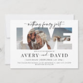 Niets Fancy, hou gewoon van een minimale huwelijks Kaart (Voorkant)