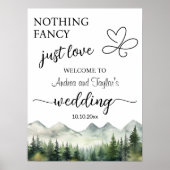 Niets Fancy, hou gewoon van elegante bruiloft welk Poster (Voorkant)