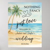 Niets Fancy, hou gewoon van elegante bruiloft welk Poster (Voorkant)