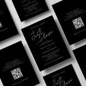 Niets Fancy, hou gewoon van elegante QR-code bruil Kaart