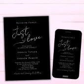 Niets Fancy, hou gewoon van elegante QR-code bruil Kaart