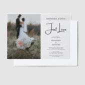 Niets Fancy, hou gewoon van Mocha Mousse Vellum Uitnodigingen (Offset)