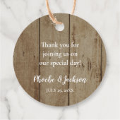 Niets Fancy, hou gewoon van rustieke landelijke br Bedankjes Labels (Achterkant)