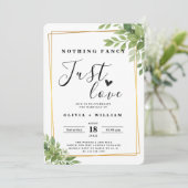 Niets Fancy, hou gewoon van Sage Green Gold Geomet Kaart (Staand voorkant)