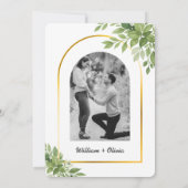 Niets Fancy, hou gewoon van Sage Green Gold Geomet Kaart (Achterkant)