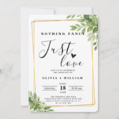 Niets Fancy, hou gewoon van Sage Green Gold Geomet Kaart (Voorkant)