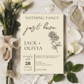 Niets Fancy Hou van de moderne mooie bloemenbruilo Kaart