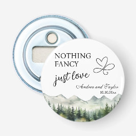 Niets Fancy Hou Van Elegante Huwelijksgunst Button Flesopener