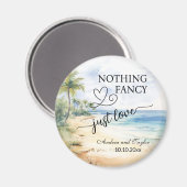 Niets Fancy Hou Van Elegante Huwelijksgunst Magneet (Voorkant / Achterkant)