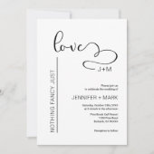 Niets Fancy, hou van minimalistisch hart Kaart (Voorkant)