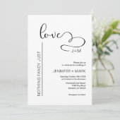 Niets Fancy, hou van minimalistisch hart Kaart (Staand voorkant)