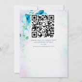 Niets fancy houdt gewoon van blauwe blauwgroen blo kaart (Achterkant)