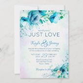 Niets fancy houdt gewoon van blauwe blauwgroen blo kaart (Voorkant)