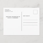 Niets Fancy houdt gewoon van doen sparen de datum Aankondigingskaart (Achterkant)