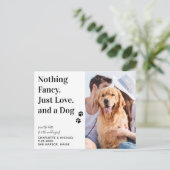 Niets Fancy houdt gewoon van doen sparen de datum Aankondigingskaart (Staand voorkant)