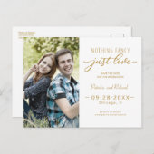 Niets Fancy houdt gewoon van sparen de Datum Foto Briefkaart (Voorkant / Achterkant)