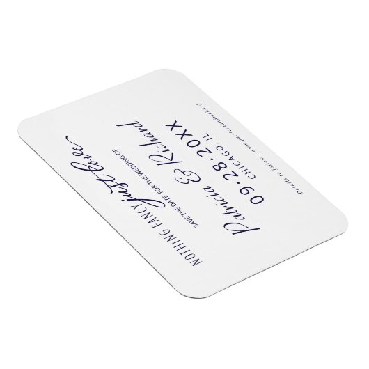 Niets Fancy houdt van sparen de Datum niet Foto Magneet (Rechterzijde)