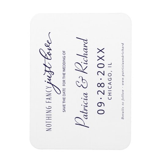 Niets Fancy houdt van sparen de Datum niet Foto Magneet (Verticaal)