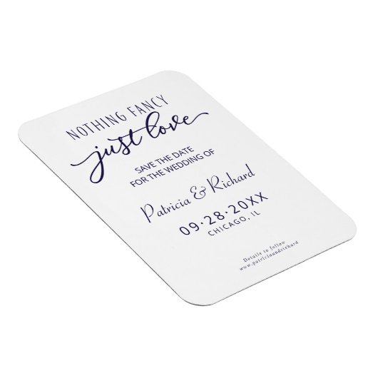 Niets Fancy houdt van sparen de Datum niet Foto Magneet (Rechterzijde)