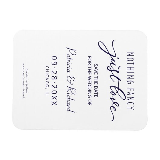 Niets Fancy houdt van sparen de Datum niet Foto Magneet (Horizontaal)