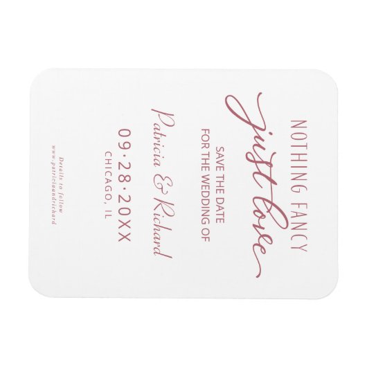 Niets Fancy houdt van sparen de Datum niet Foto Magneet (Horizontaal)