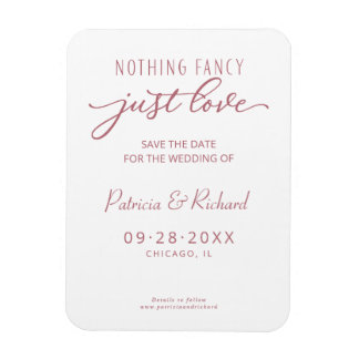 Niets Fancy houdt van sparen de Datum niet Foto Magneet