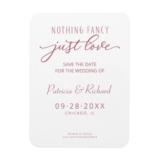 Niets Fancy houdt van sparen de Datum niet Foto Magneet (Verticaal)