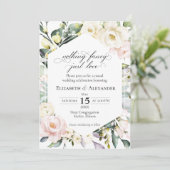 Niets fancy is gewoon liefde Bloemenfoto Boho brui Kaart (Staand voorkant)