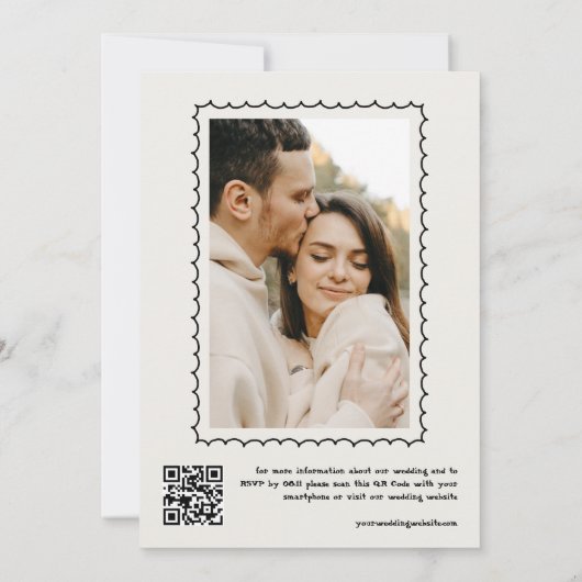 Niets Fancy is gewoon liefde Franse handgeschreven Kaart (Achterkant)