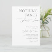 Niets Fancy is gewoon liefde minimalistische scrip Kaart (Staand voorkant)