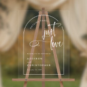 Niets Fancy is gewoon liefde moderne bruiloft welk Acryl Bord