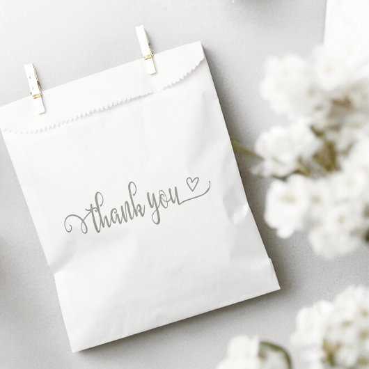 Niets Fancy Liefde Dank je wel Bedankzakje