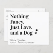 Niets Fancy Liefde Dog bewaart de Datum QR Code (Voorkant / Achterkant)