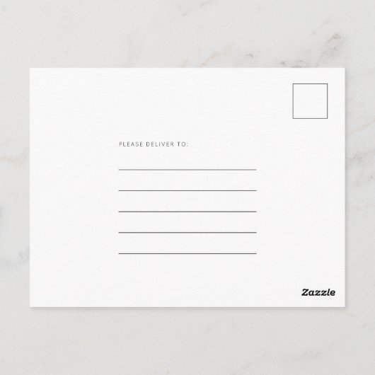 Niets Fancy Liefde Foto opslaan Datum Briefkaart (Achterkant)