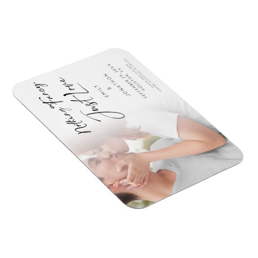 Niets Fancy Liefde Foto opslaan Datum Magneet (Rechterzijde)