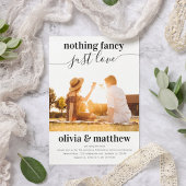 Niets Fancy Liefde Foto QR Code Weddenschap Kaart