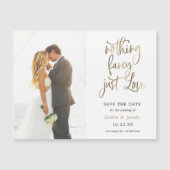 Niets Fancy Liefde sparen de Datum Magnet (Voorkant)