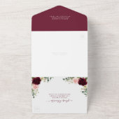 Niets Fancy liefde voor iedereen in één bruiloft u All In One Uitnodiging (Buitenkant)