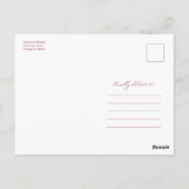 Niets Fancy Liefde Weddenschap bespaart de datum Briefkaart (Achterkant)